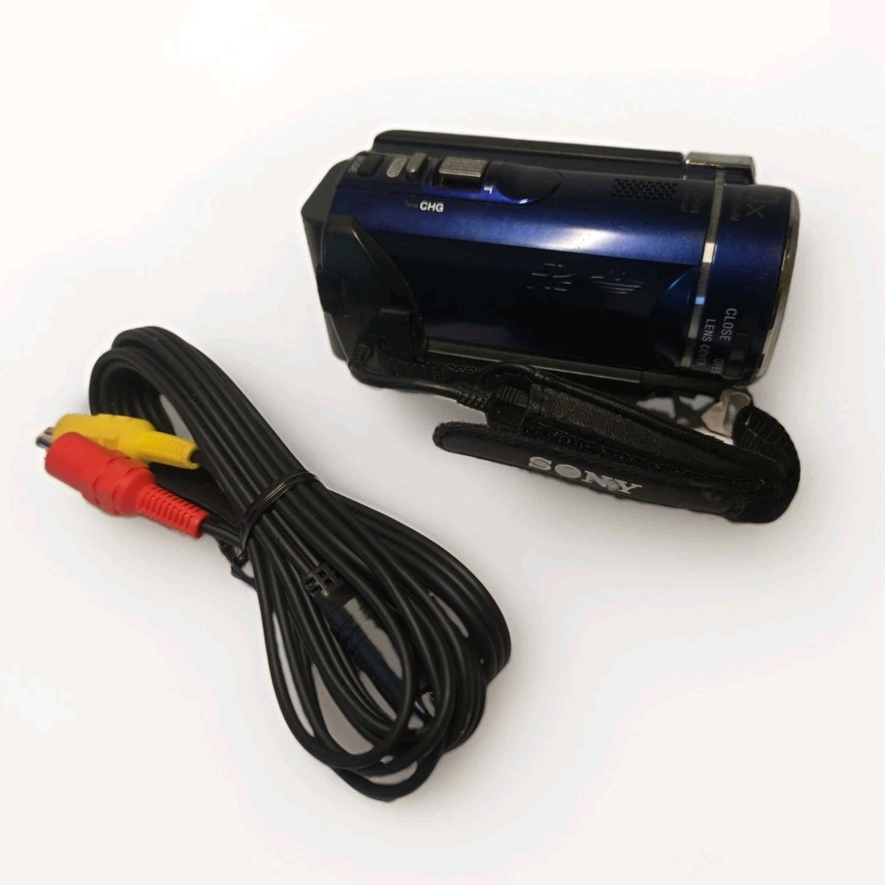 Sony Handycam HDR-CX210 Camcorder 25x Optical Zoom HD Blue Untested - Picture 2 of 7